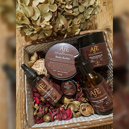 AFE ORGANIC SKINCARE FULL RANGE PRODUCTS AND COSMETICS BASKET COMBO