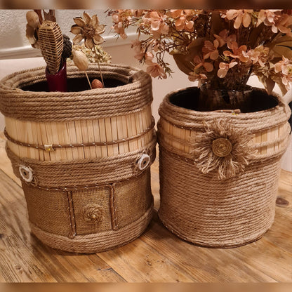 AFE MEDIUM AND BIG POT PLANT HOLDER BASKETS COMBO