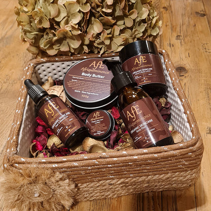 AFE ORGANIC SKINCARE FULL RANGE PRODUCTS AND COSMETICS BASKET COMBO