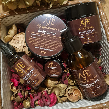 AFE ORGANIC SKINCARE FULL RANGE PRODUCTS AND COSMETICS BASKET COMBO