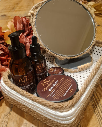 RUSTIC ROPE & BAMBOO MIRROR